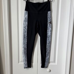 Ravens Black and Gray High-Waisted Leggings